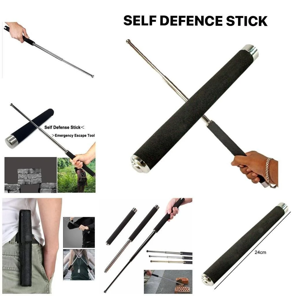 Metal Extendable Self-Defense Stick
